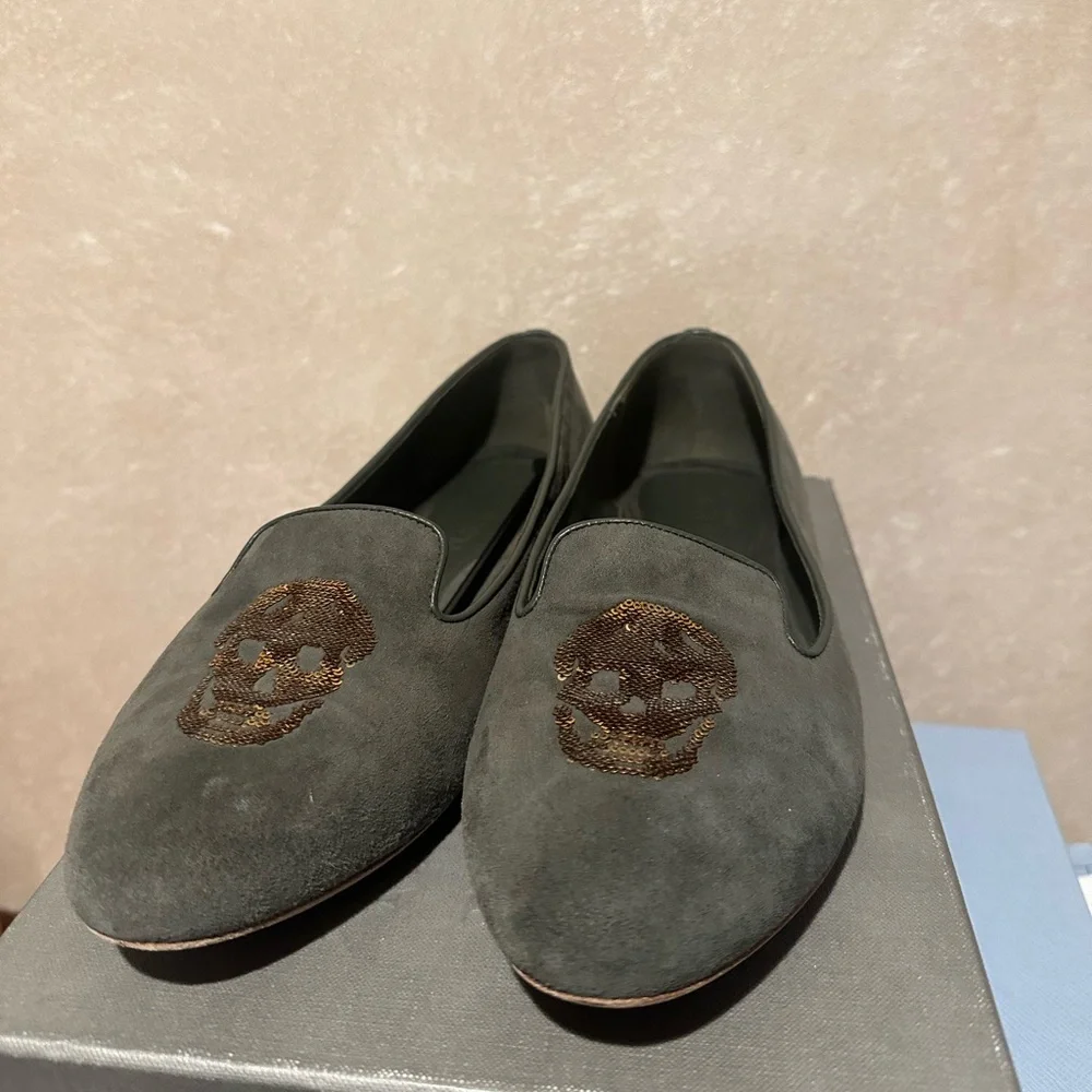 ALEXANDER MCQUEEN
Velvet Printed Flats - Picture 2 of 3